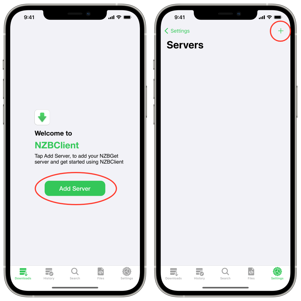 FAQ Add NZBGet Servers NZBClient
