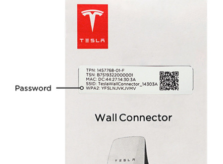 Tesla wall connector on sale reset button